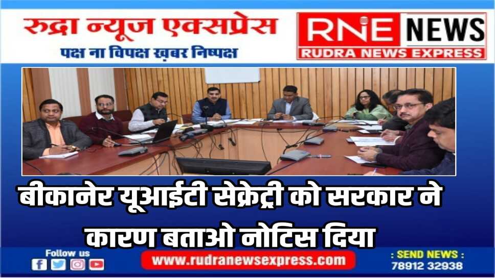 बीकानेर सहित 4 यूआईटी सेक्रेट्री ने दो महीनों में एक भी नीलामी नहीं की,  कारण बताओ नोटिस
