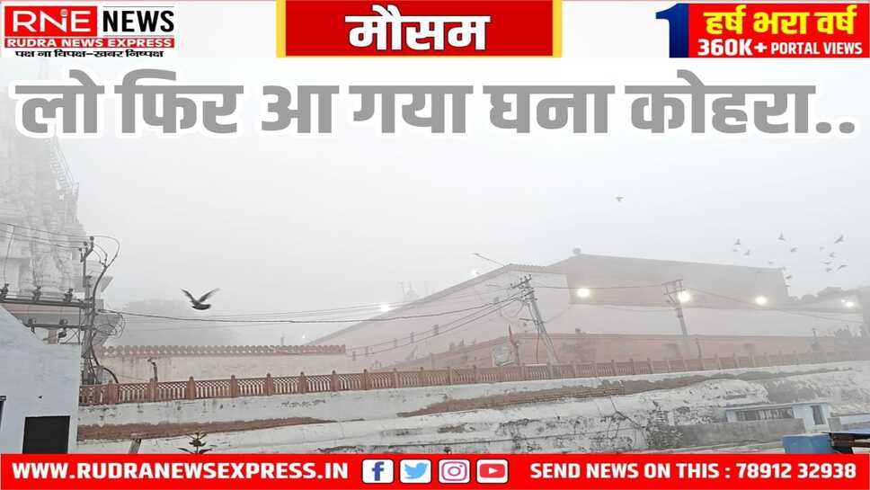 Bikaner Weather : लो फिर आ गया घना कोहरा..