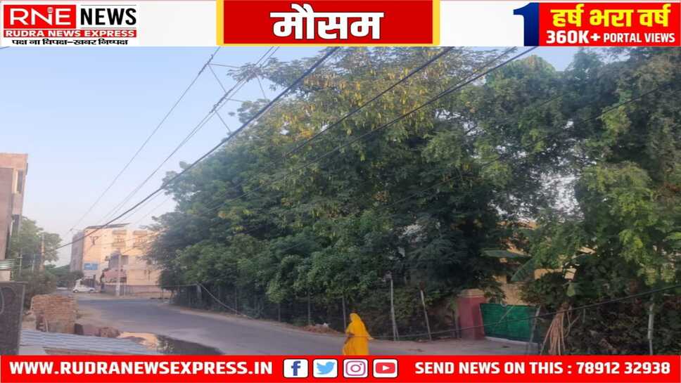 मौसम : ठंडी सुबह, आकाश साफ, मंद हवा, मौसम सुहावना