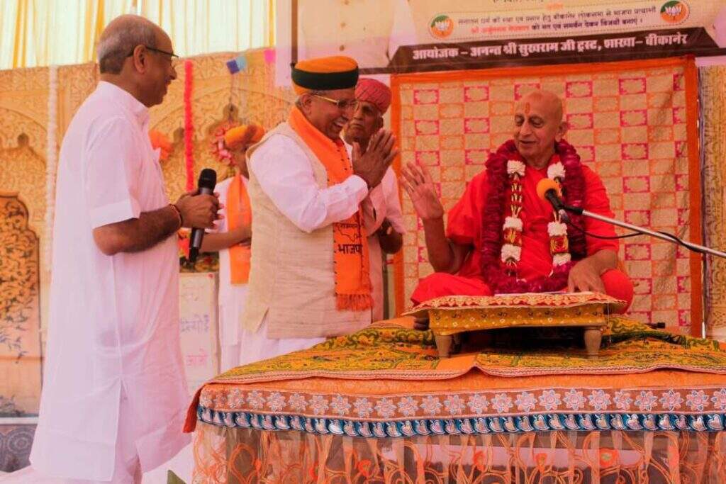 कैबिनेट मंत्री गजेन्द्रसिंह खींवसर, सुमीत गोदारा, एमएलए अंशुमान आदि ने भाजपा के लिए वोट मांगे
