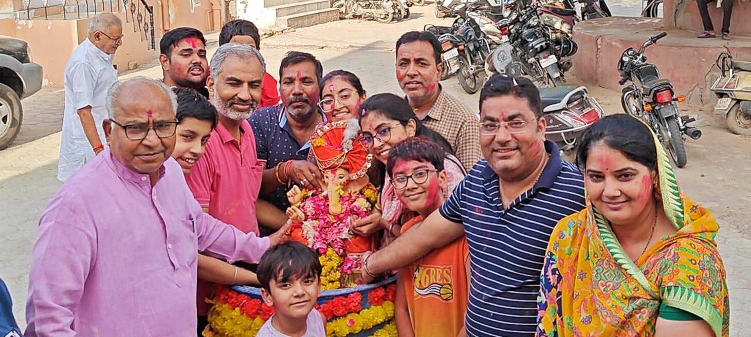 Bikaner : धूमधाम से हुआ भगवान गणपति की प्रतिमाओं का विसर्जन