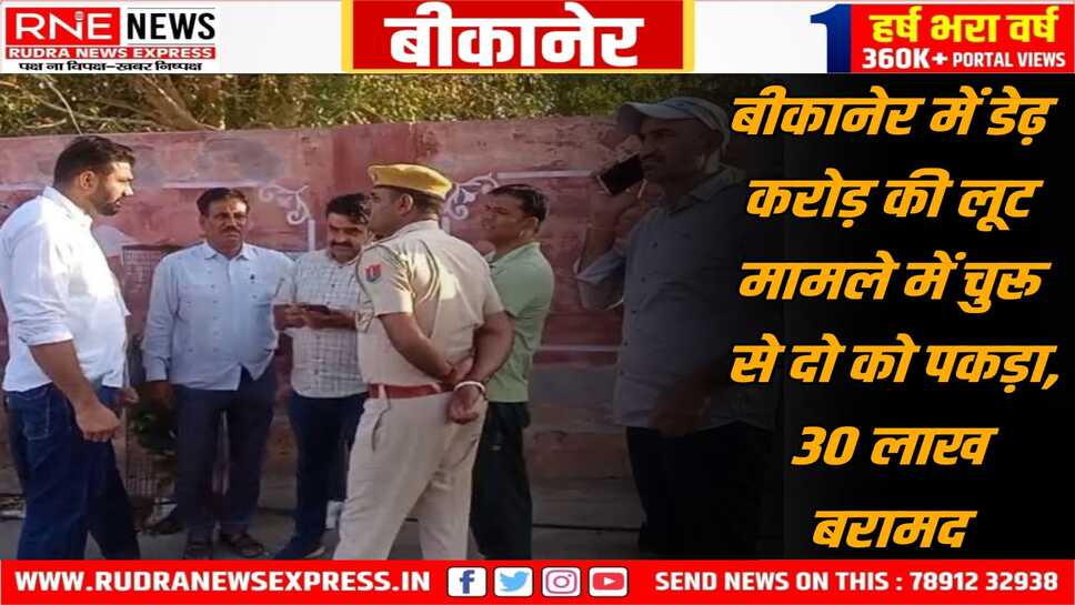 Bikaner : इंद्रा कॉलोनी लूट के आरोपी अभी तक फरार, उन्हें भगाने वाले चुरू से गिरफ्तार