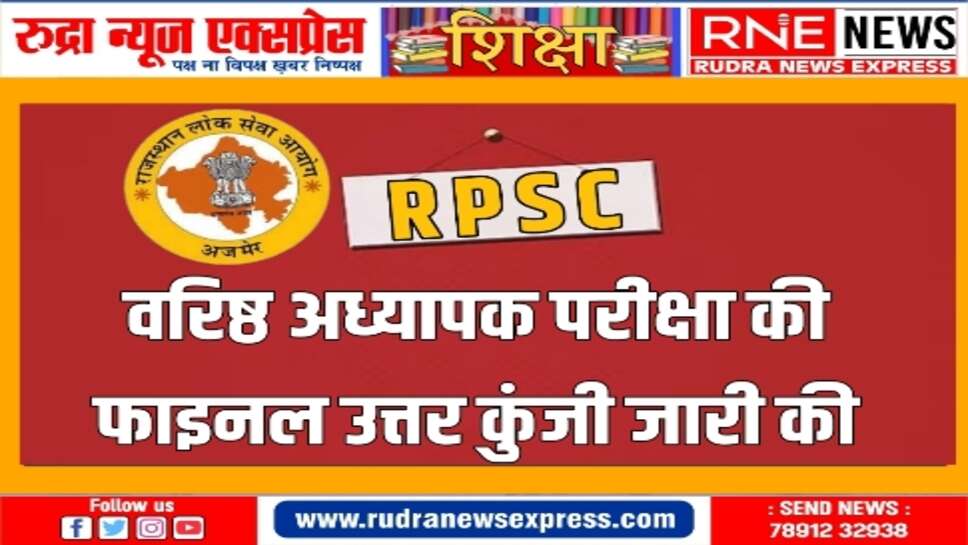RPSC ने विषयवार प्रश्न भी डिलीट किये हैं