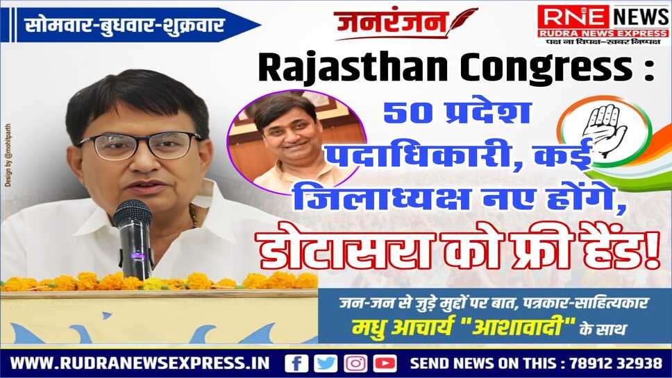 कांग्रेस में बड़े बदलाव की स्क्रिप्ट, राहुल की दखलंदाजी, डोटासरा को अभयदान