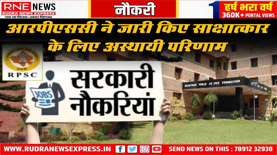 सहायक आचार्य के 175 अभ्यर्थी अस्थायी रूप से सफल घोषित
