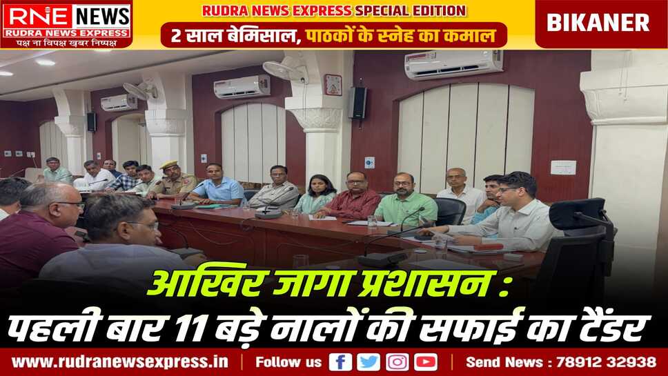 Monsoon Preparations in Bikaner : 15 जून से पहले चाक-चौबन्द, 11 नालों की सफाई का टेंडर, 15 हजार मिट्टी के कट्टे