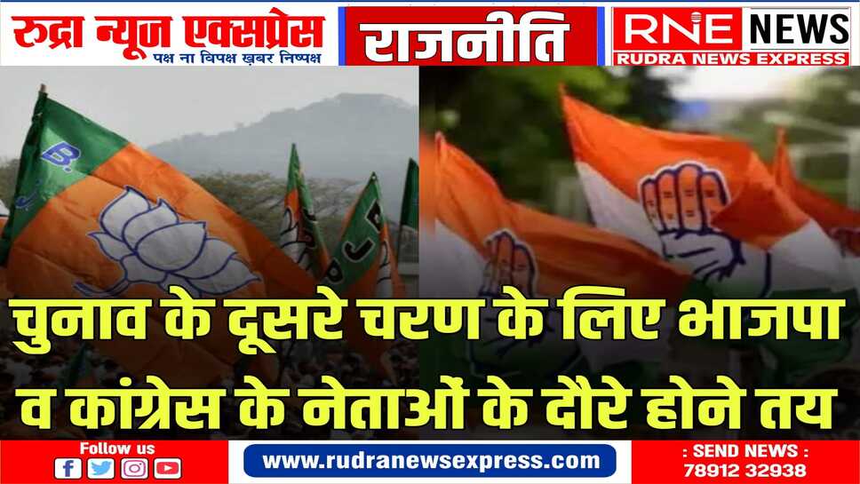 आज थमेगा चुनावी प्रचार, 19 अप्रैल को पड़ेंगे वोट, भाजपा और काँग्रेस तैयारियों में जुटी