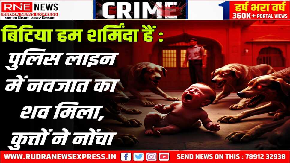 बीकानेर : नवजात बालिका का शव पुलिस लाइन परिसर में मिला, कुत्तों ने क्षत-विक्षत किया