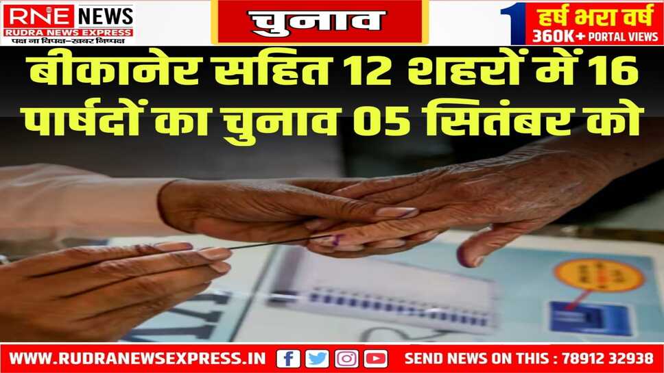 बीकानेर में पार्षद राजेश कच्छावा का निधन होने से वार्ड संख्या तीन में हो रहा उपचुनाव