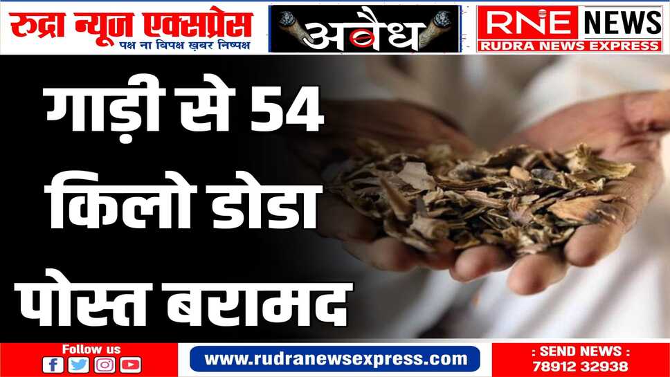 पुलिस की भनक पड़ते ही तस्कर फरार, मामला दर्ज