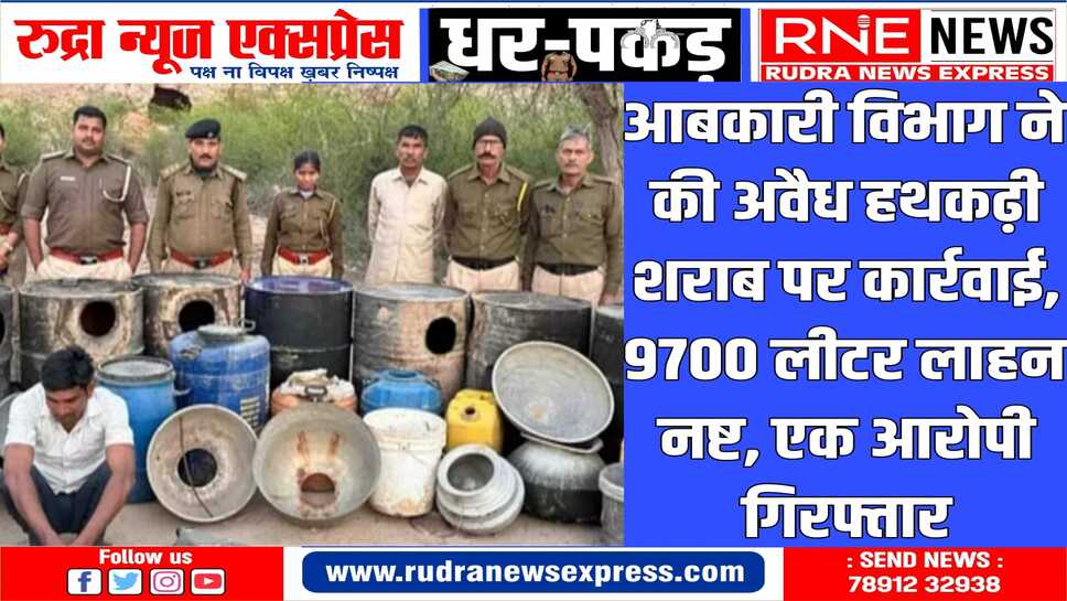 अवैध शराब को लेकर आबकारी विभाग की संभाग में जगह -जगह छापेमारी