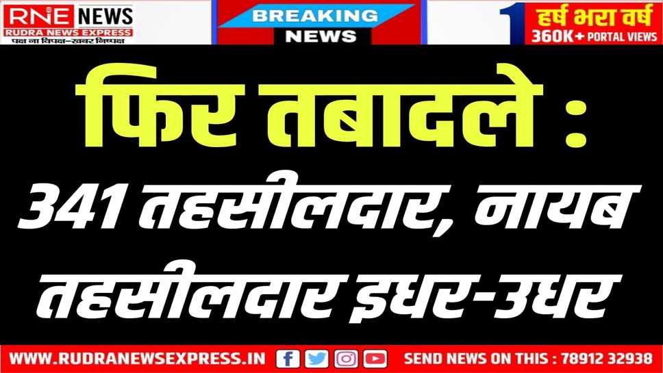 आकांक्षा गोदारा बीकानेर यूआईटी तहसीलदार, बज्जू, पूगल, श्रीडूंगरगढ़, लूणकरणसर में भी तहसीलदार बदले