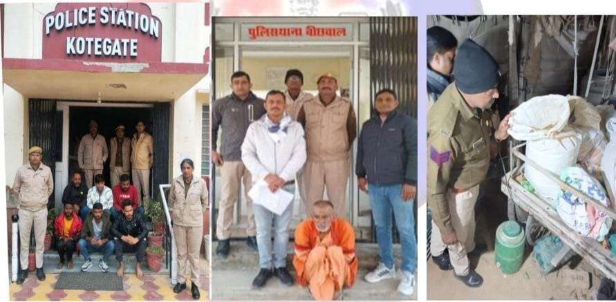 Bikaner : 34 वारंटी, 02 हिस्ट्रीशीटर, 01 इनामी सहित 112 आरोपी गिरफ्तार
