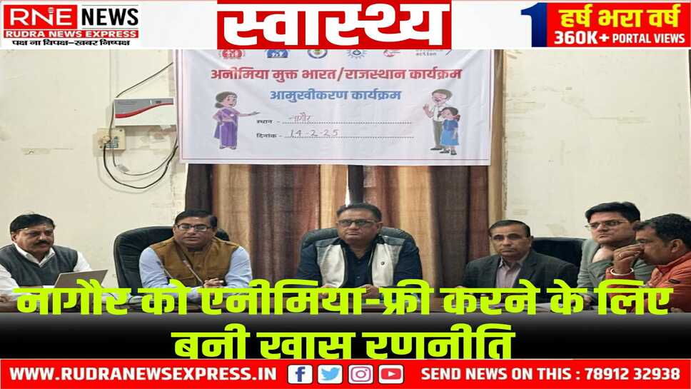 Nagaur : CMHO डॉ.सैनी की अध्यक्षता में कार्यशाला, ऐसे करेंगे एनीमिया फ्री नागौर