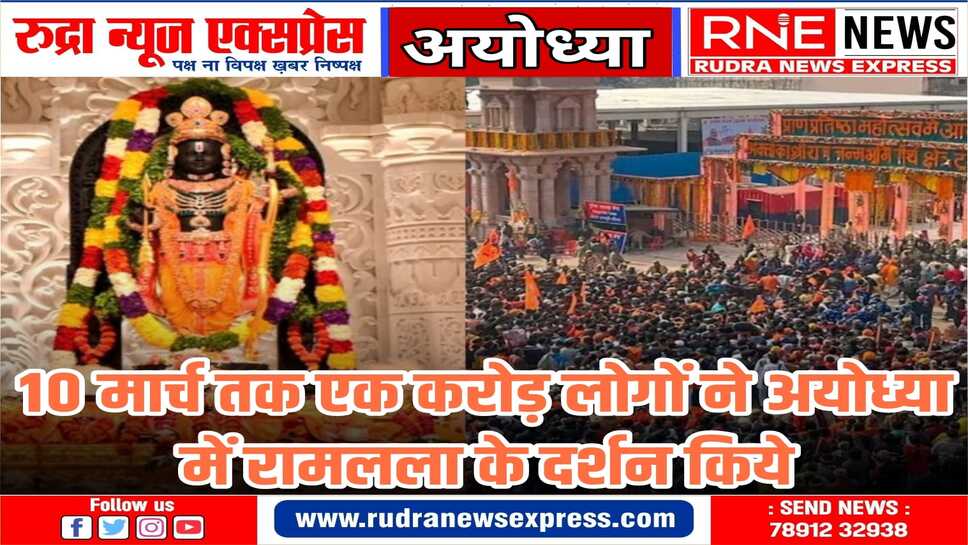 राम भक्तों का सैलाब दर्शन को बेताब, 48 दिनों में एक करोड़ लोगों ने दर्शन किये