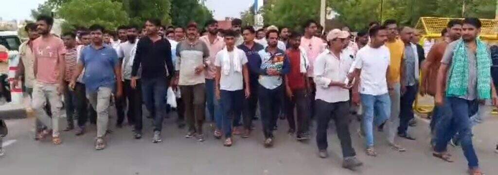 नागौर में मारपीट से घायल युवक की मौत : परिजनों ने किया प्रदर्शन, पुलिस के ढीले रवैये को बताया हत्या का जिम्मेदार