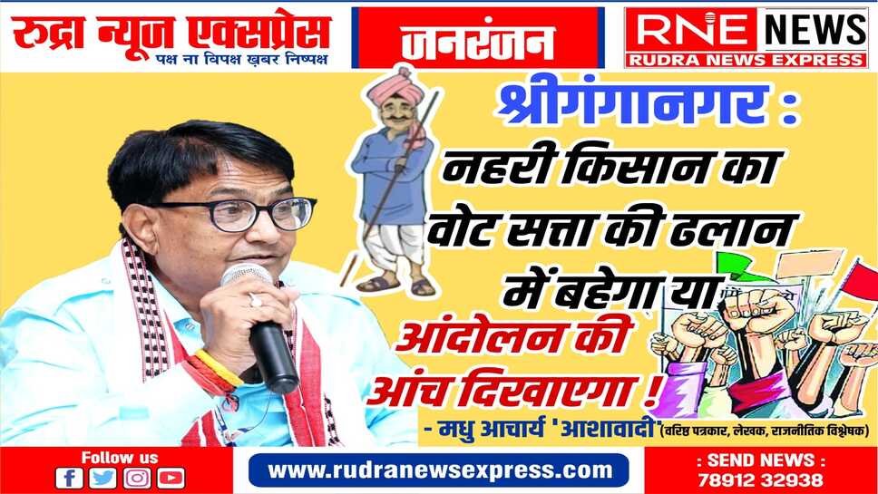 किसान, माकपा और आप का श्रीगंगानगर में रहेगा चुनावी असर, कांटे की टक्कर में उलझी सीट