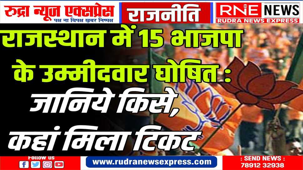 बिरला, मेघवाल, शेखावत, दुष्यंतसिंह फिर मैदान में, भूपेन्द्र यादव भी चुनाव लड़ेंगे