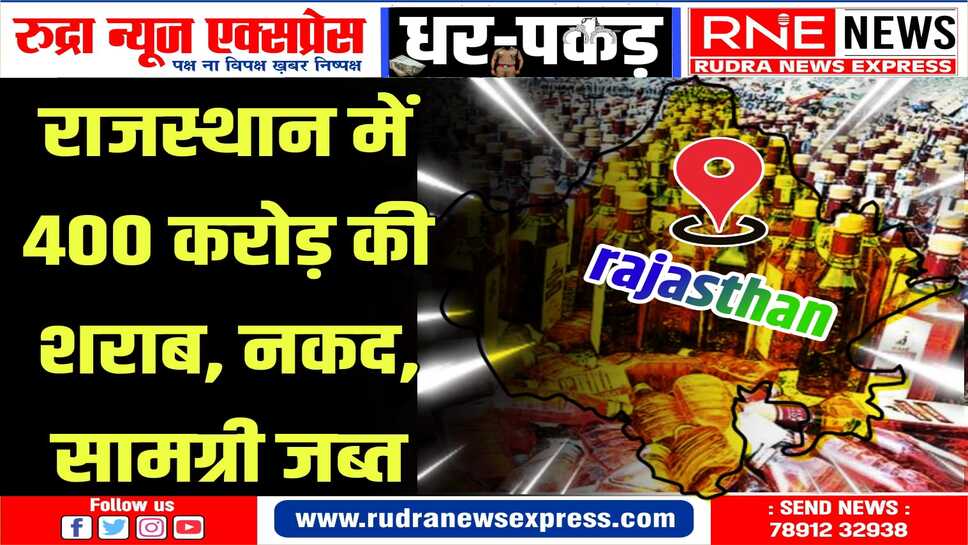 Loksabha Elections 2024 : आचार संहिता में 400 करोड़ की शराब, नकदी, अन्य सामग्री जब्त कर राजस्थान देश में सबसे आगे