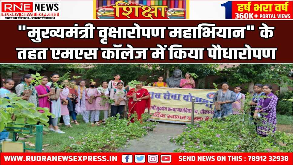 स्वयंसेवको ने पौधारोपण कर उन्हे वर्ष पर्यन्त देखभाल की ली ज़िम्मेदारी