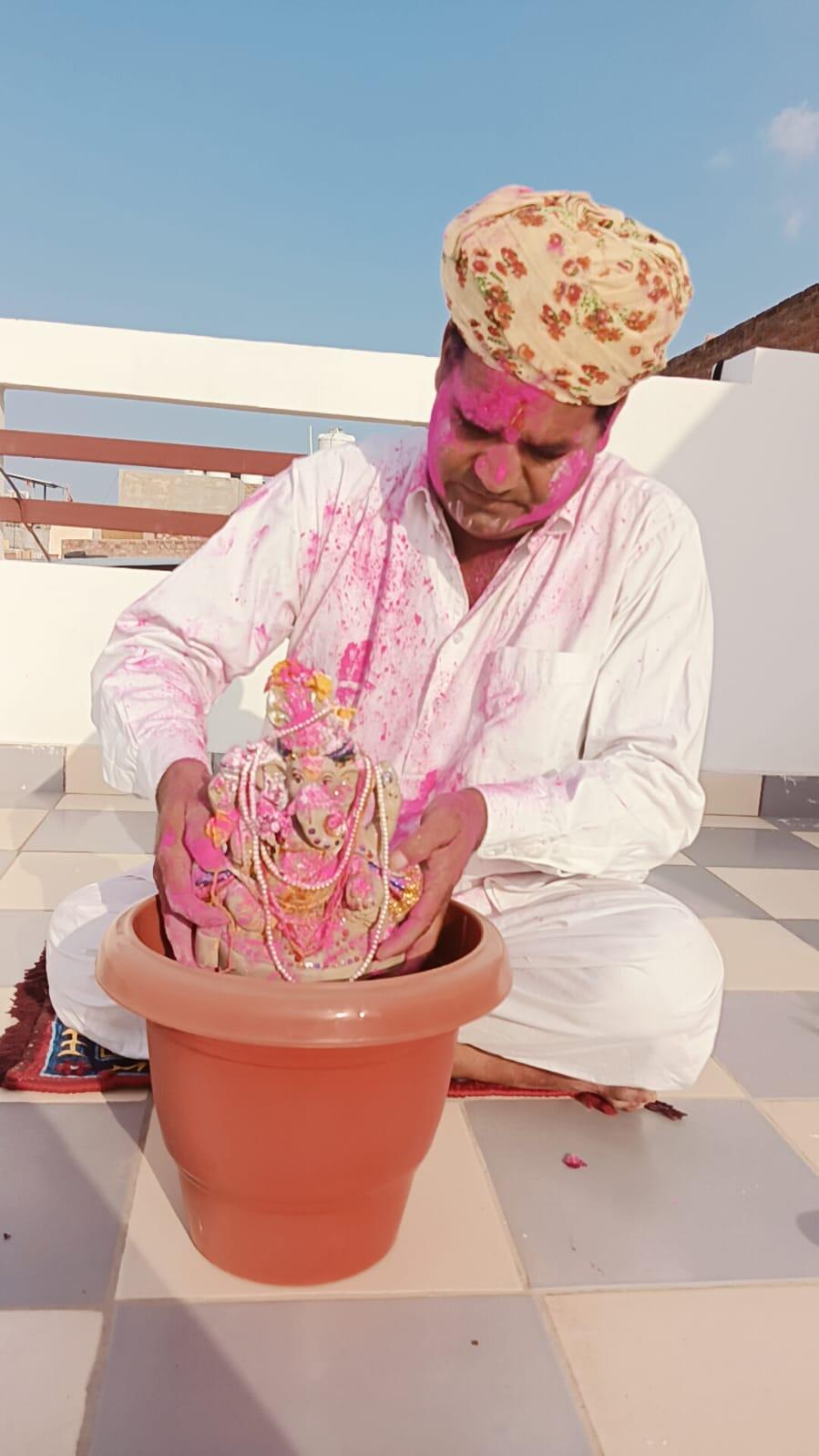 Bikaner : धूमधाम से हुआ भगवान गणपति की प्रतिमाओं का विसर्जन