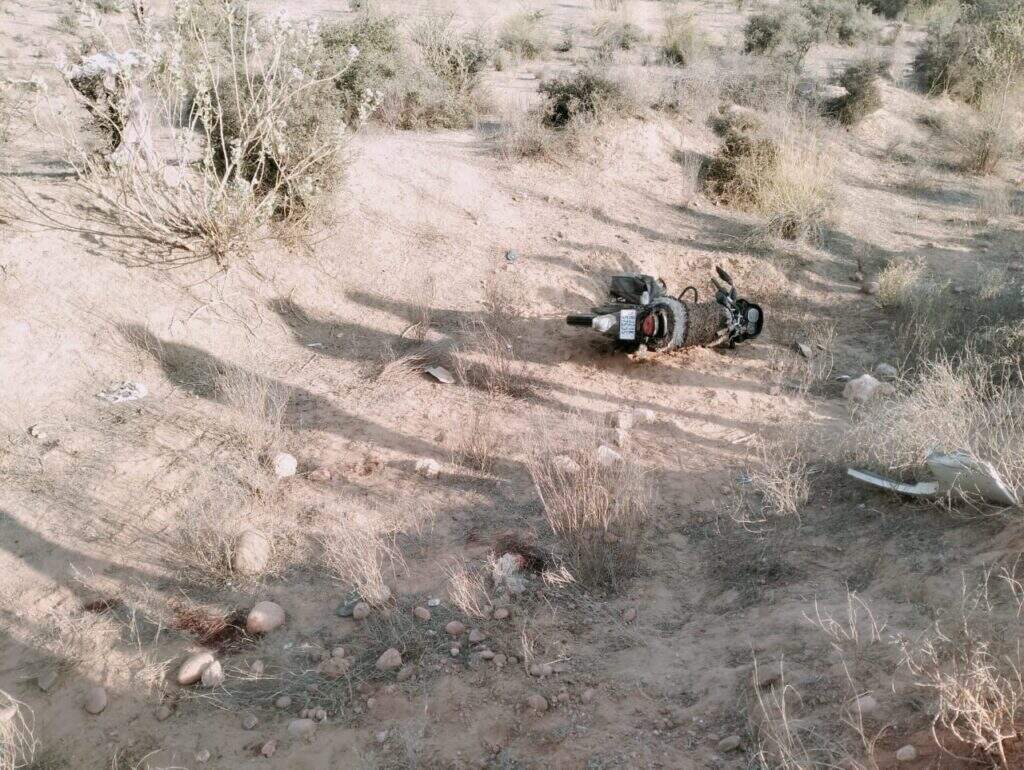 NAGAUR NEWS : कार चालक ने बाइक सवार को टक्कर मारी, तीन ने मौके पर दम तोड़ा