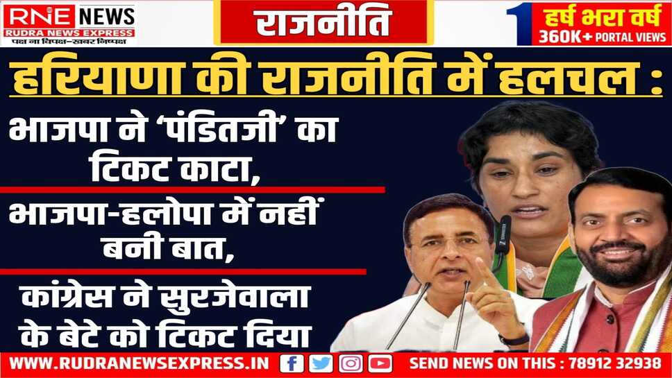 HARYANA ASSEMBLY ELECTIONS : जाने हरियाणा इलेक्शन से जुड़ी सभी बड़ी खबरे