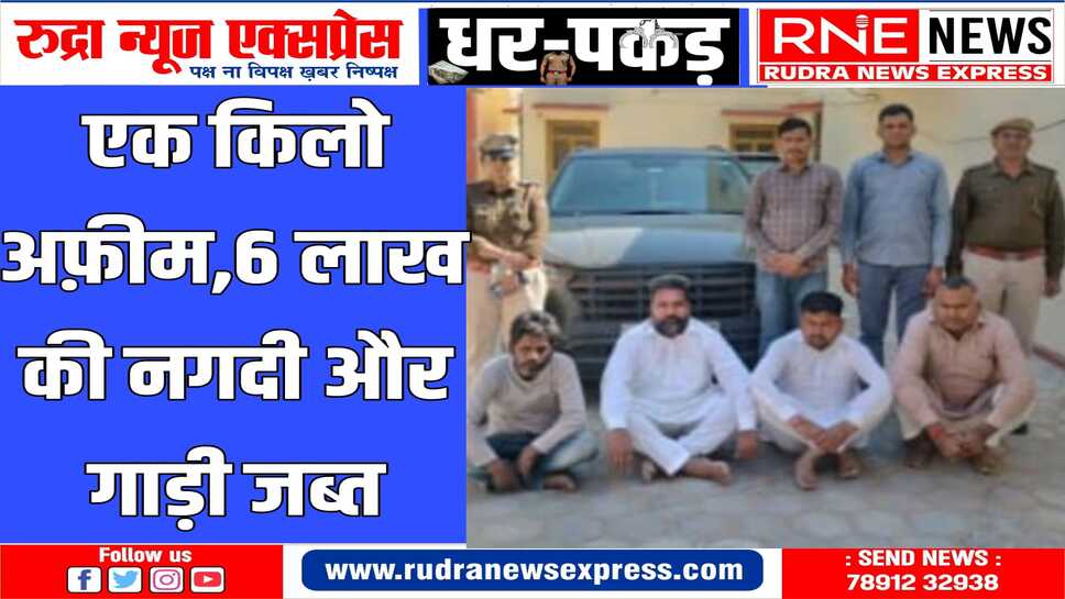4 लोगों के खिलाफ एनडीपीएस एक्ट के तहत मामला दर्ज