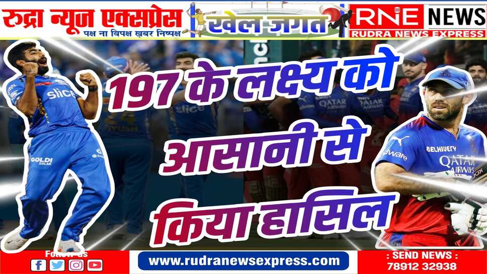 रॉयल चैलेंजर्स बेंगलुरु को 7 विकेट से दी करारी शिकस्त