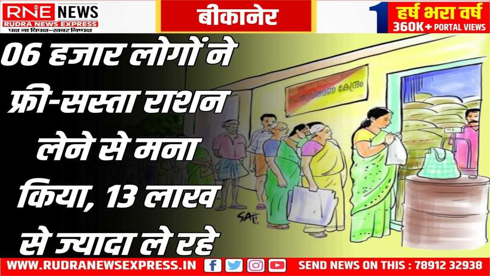 Give Up : बीकानेर में 6 हजार ने लाभ छोड़ा, 31 तक का समय, बाद में होगी कार्रवाई