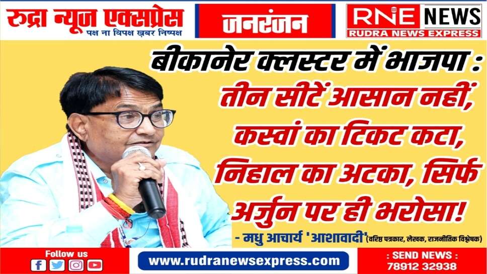 राहुल कस्वां का टिकट कटने से बदलेगी संभाग की राजनीति, श्रीगंगानगर में हुआ बदलाव तो होगा असर