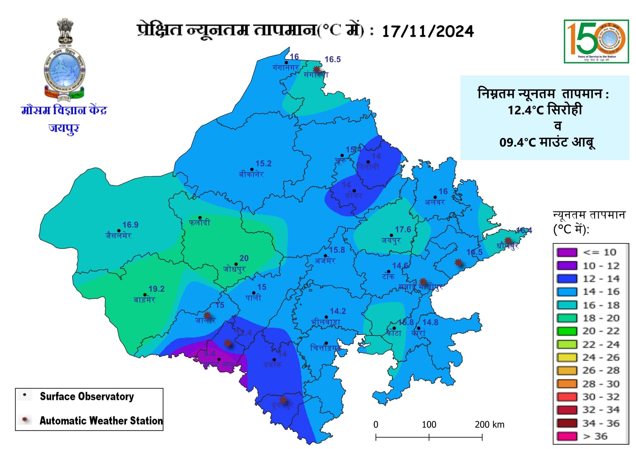 बीकानेर: हवा ऐसी ठंडी चली कि पंखें बंद करवा स्वेटर निकलवा दिये, माउंट आबू में पारा 10 से नीचे