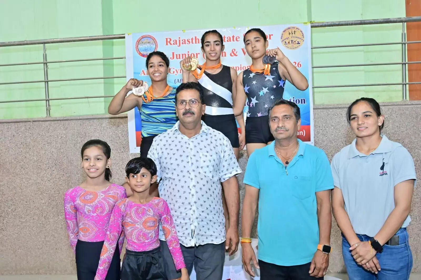 राजस्थान राज्य सीनियर व जूनियर आर्टिस्टिक जिम्नास्टिक्स प्रतियोगिता में जोधपुर टीम का चारों ख़िताब पर कब्ज़ा