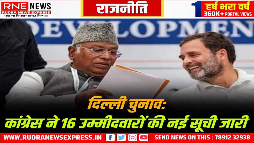कांग्रेस ने 16 उम्मीदवारों की एक सूची रात को जारी की, अब भी कुछ सीटों पर उम्मीदवार तय होने बाकी