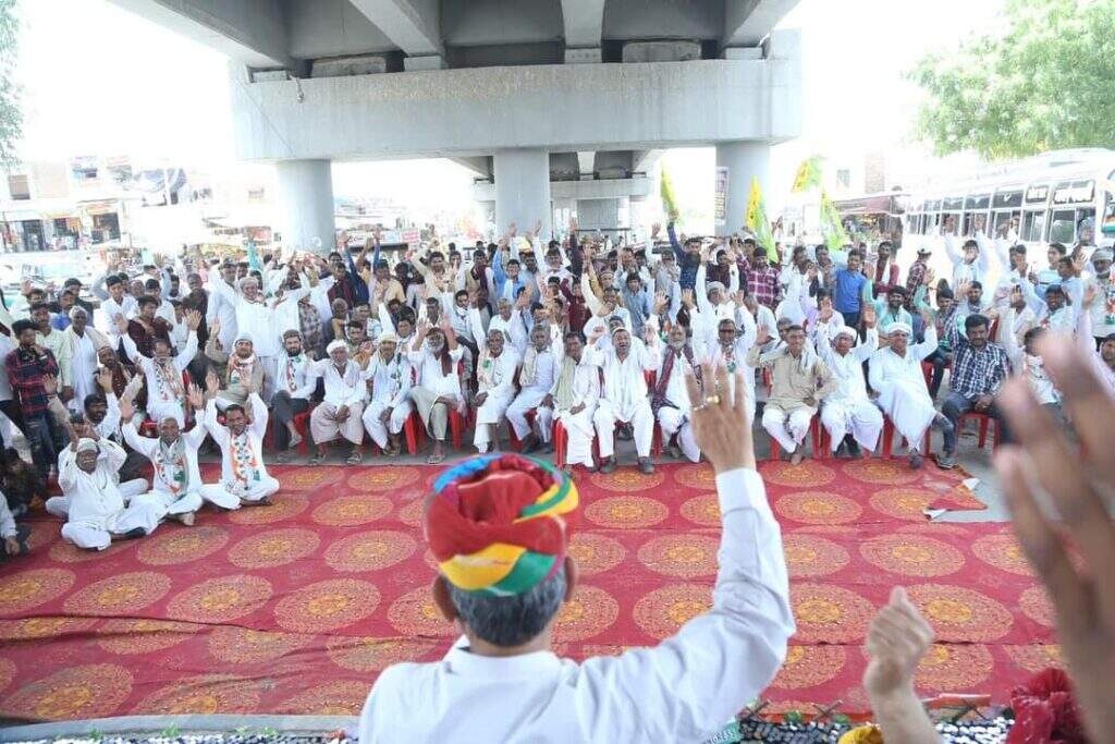 बीकानेर के कांग्रेस प्रत्याशी गोविंदराम ने मोदी सरकार की नीतियों को युवा, किसान विरोधी बताया