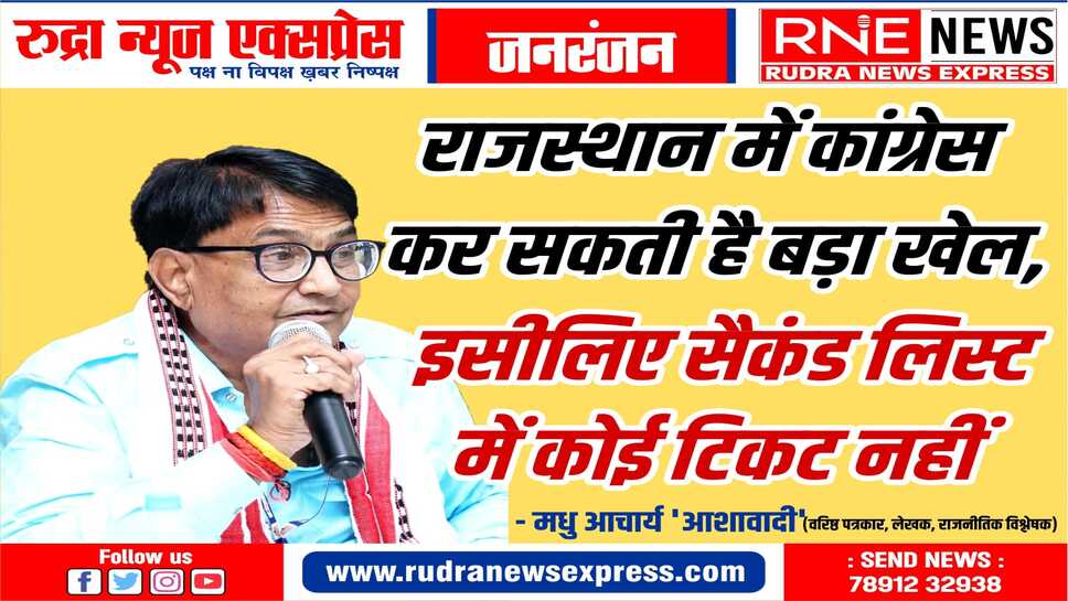 RLP, BAP से गठबंधन ! कांग्रेस ने रोके नागौर, सीकर, बांसवाड़ा, बाड़मेर का टिकट