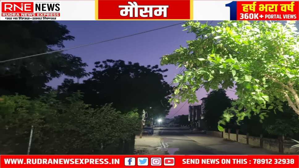 मौसम : साफ सुथरा आकाश, हवा थी मगर गर्मी का अहसास