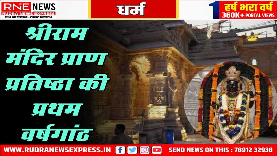 अयोध्या में राम मंदिर प्राण प्रतिष्ठा पर तीन दिन के आयोजन, 11 से 13 जनवरी तक आयोजन होंगे