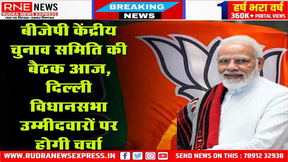 दिल्ली चुनाव पर भाजपा की केंद्रीय चुनाव समिति की बैठक आज, आज आ सकती है उम्मीदवारों की दूसरी सूची