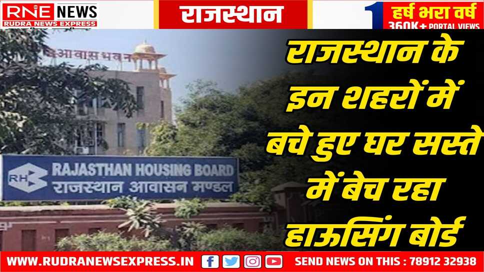 Housing Board Rajasthan : जयपुर, कोटा, बाड़मेर, जोधपुर भीलवाड़ा, बांसवाड़ा में आवास-फ्लैट 50 प्रतिशत तक की छूट पर