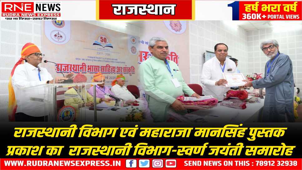 Jodhpur : जयनारायण यूनिवर्सिटी में मधु आचार्य, कल्याणसिंह शेखावत ने राजस्थानी मान्यता की मांग बुलंद की