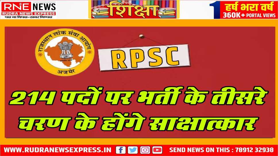 सहायक आचार्य हिंदी भर्ती के साक्षात्कार कल से शुरू