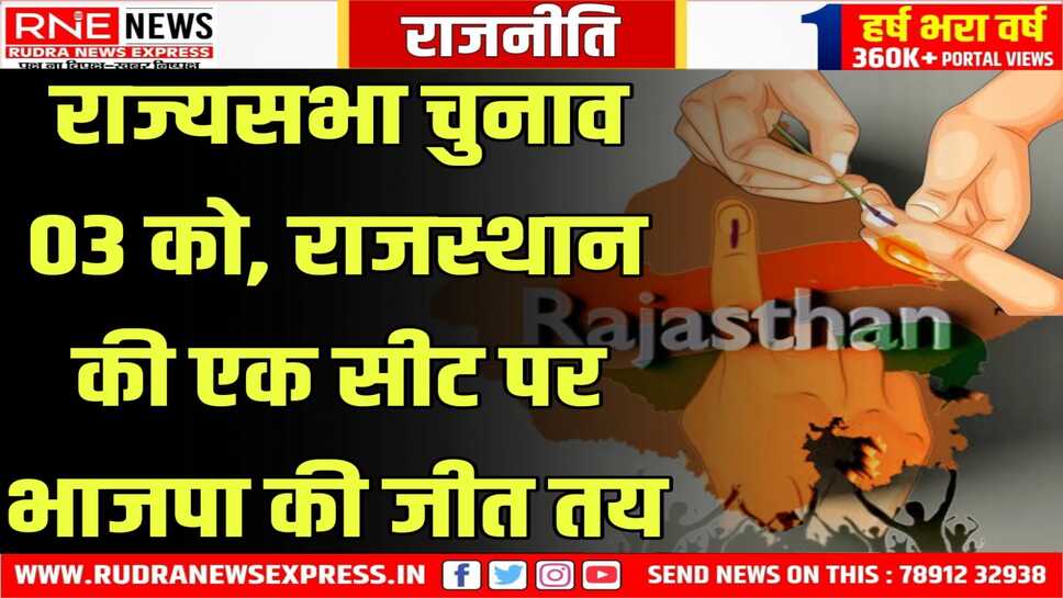 Rajysabha : देश में 12सीटों पर 3 सितंबर को चुनाव, नामांकन 14 अगस्त से