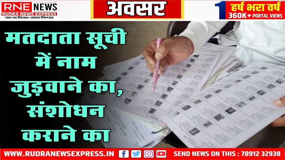 ड्राफ्ट वोटर लिस्ट जारी कर दी गई है, 28 तक करवा सकेंगे इसमें संशोधन