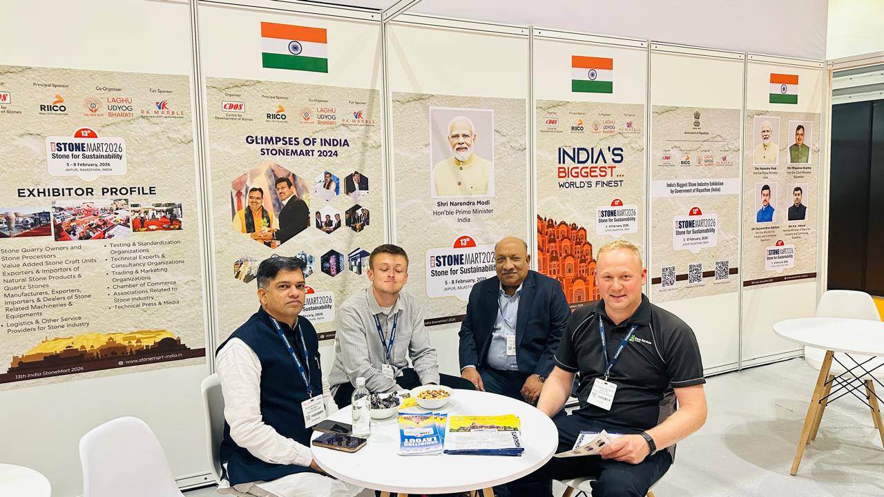 लंदन में “द स्टोन शो एंड हार्ड सरफेस” प्रदर्शनी में LUB और CDOS ने की संयुक्त भागीदारी