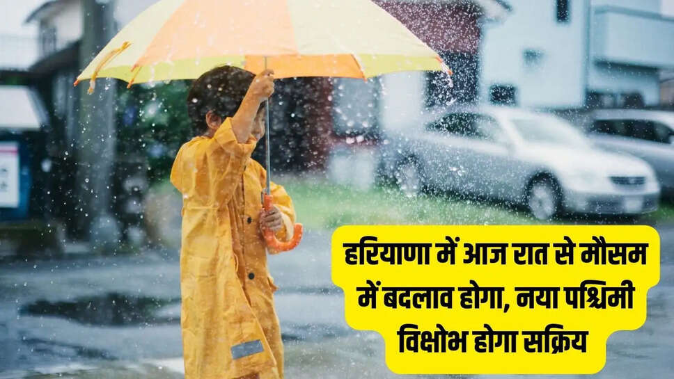 Haryana Rain Alert : हरियाणा में आज रात से मौसम में बदलाव होगा, नया पश्चिमी विक्षोभ होगा सक्रिय&nbsp;