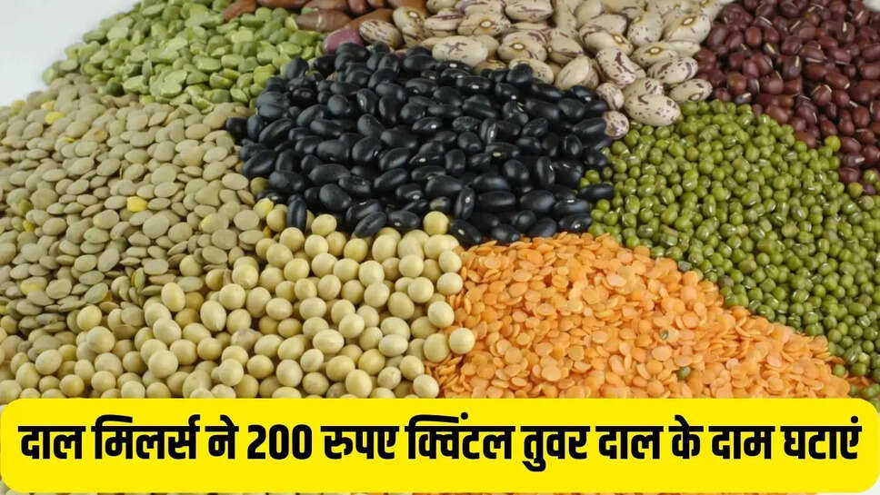 Pulses Bhav&nbsp;  दाल मिलर्स ने 200 रुपए क्विंटल तुवर दाल के दाम घटाएं