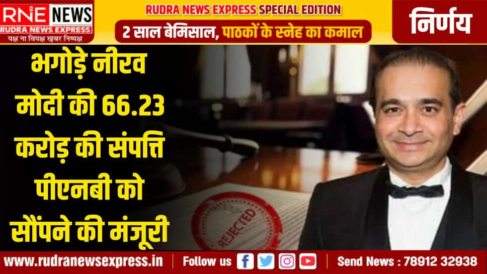 66.23 करोड़ की संपत्ति पीएनबी को सौंपने की मंजूरी