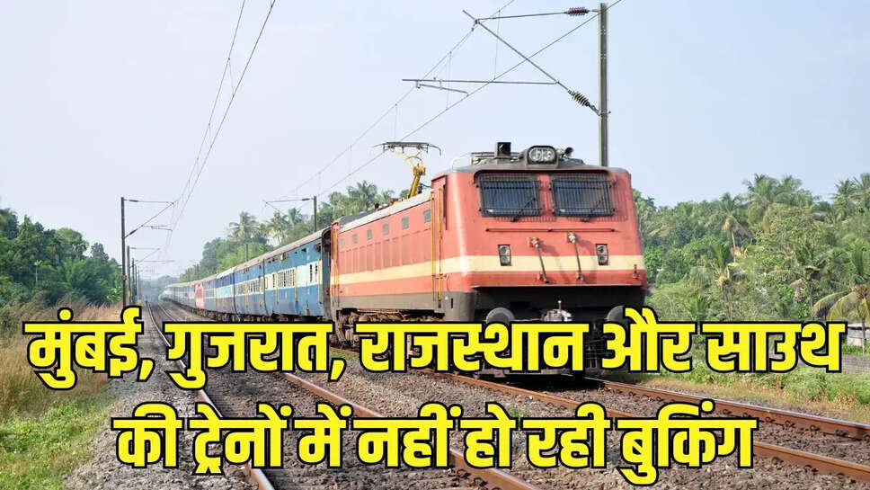 Bookings not being done trains of Mumbai Gujarat Rajasthan South