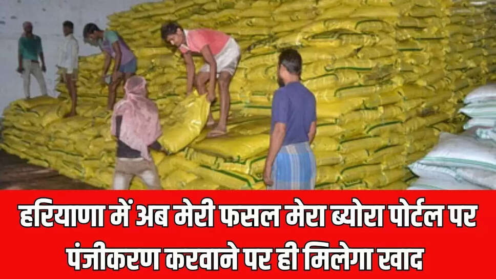 Haryana : हरियाणा में अब मेरी फसल मेरा ब्योरा पोर्टल पर पंजीकरण करवाने पर ही मिलेगा खाद 